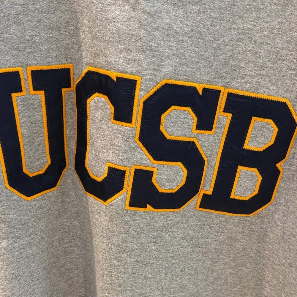 Gauchos! UCSB Women's Gray Crew Neck Sweater - Picture 4 of 4